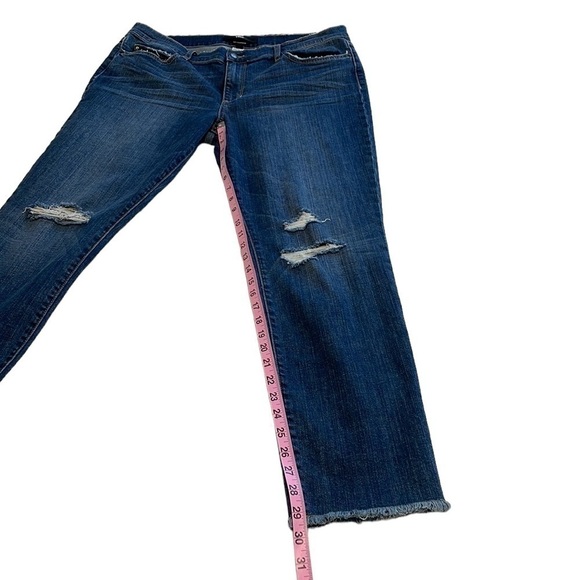 Else Denim Distressed Jeans - Dark Wash - Slim Boyfriend Fit - Size 31 - Picture 9 of 10